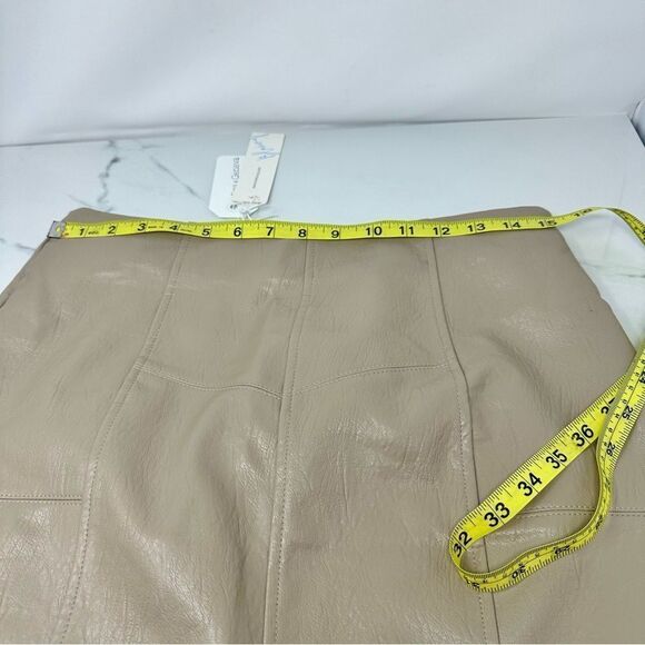 Blue Ivy Synthetic Leather Skirt- Size M - Picture 5 of 8